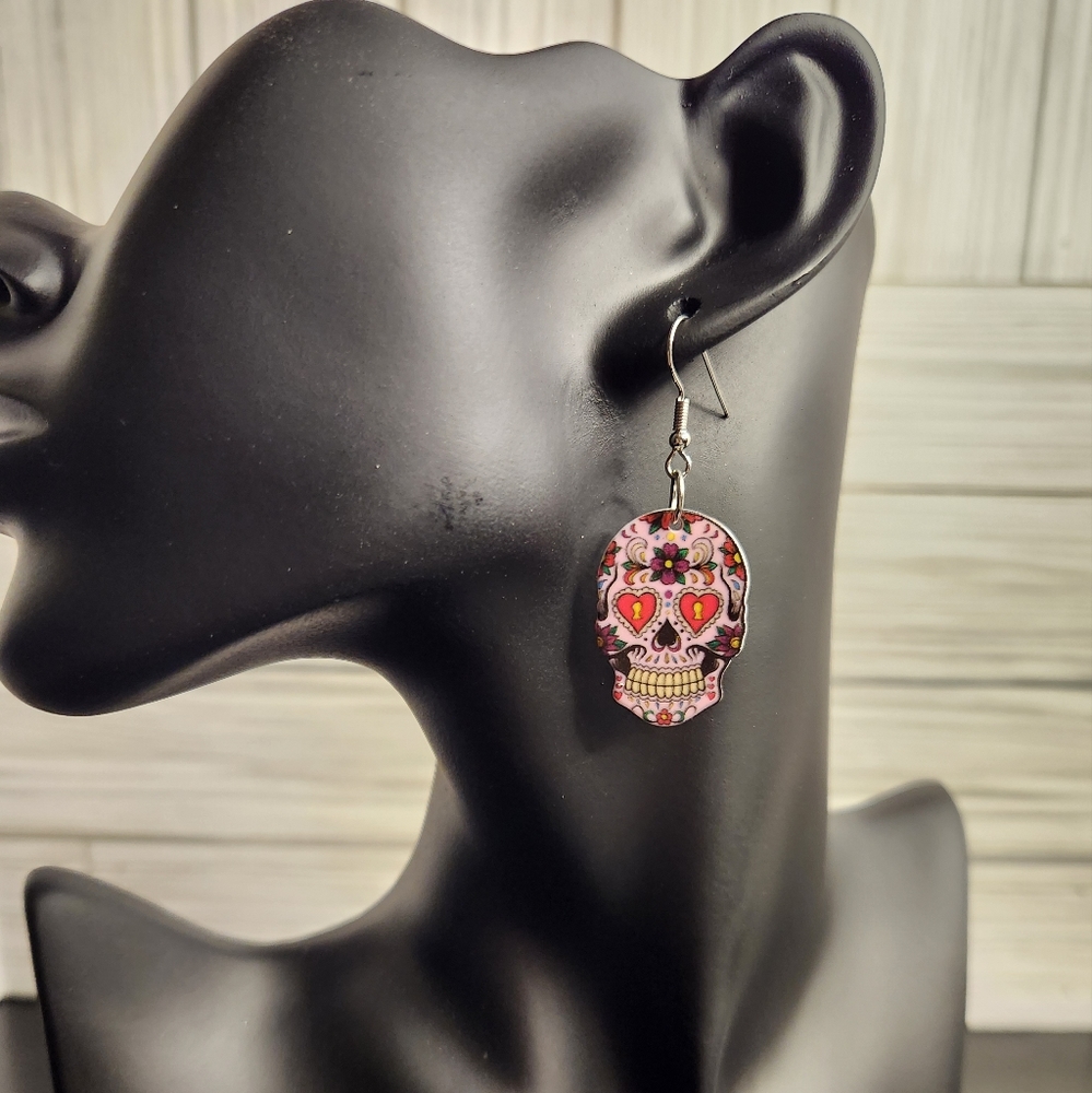 Spooky Skull Novelty Earrings